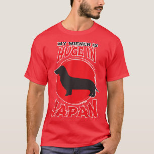 T-shirt Mens My Wiener Est Énorme Au Japon Hilarious Dachs