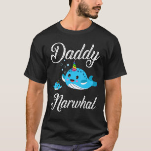 T-shirt Mens Narwhal Papa Cute Narwhal Daddy Narwhal Fathe