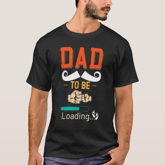 T-shirt Mens New Dad to Be  Father Soon to Be Dad Pregnant (Devant)