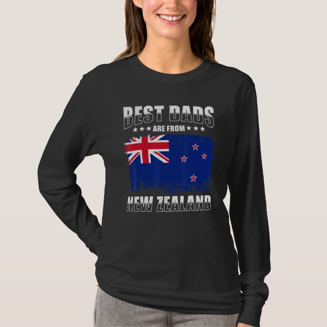 T-shirt Mens New Zealand Dad Best Dads are from New Zealan (Devant)