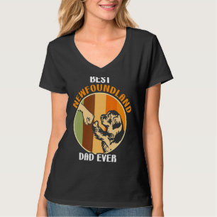 T-shirt Mens Newfie Dog Meilleur Terre-Neuve Papa Jamais 2