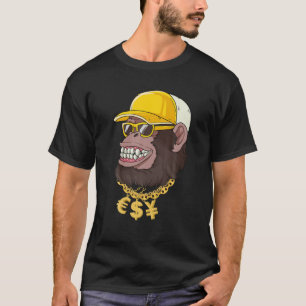 T-shirt Mens NFT's APE Club, A Cool Cash Midas APE