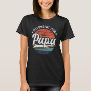 T-shirt Mens Nouveau père promu à papa en allemand 1