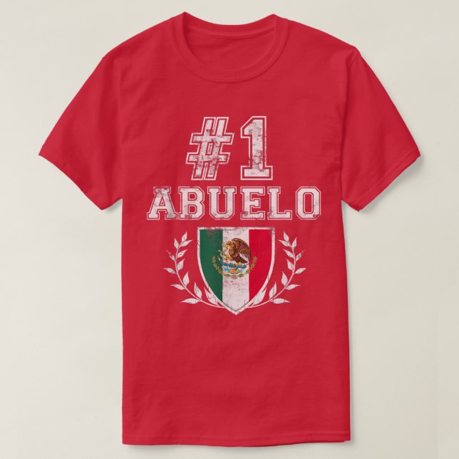 T-shirt Mens Numéro Un Abuelo Latino Grand-père espagnol  (Design devant)