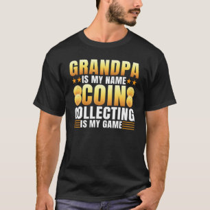 T-shirt Mens Numismatist Pièce Grand-Papier Collecte Est