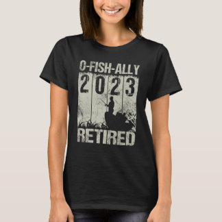 T-shirt Mens OFishally Retraité 2023 O Pêcheur de l'Ally d