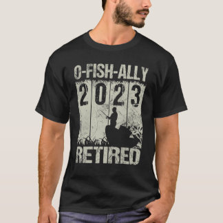 T-shirt Mens OFishally Retraité 2023 O Pêcheur de l'Ally d