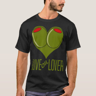 T-shirt Mens Olive Oil Lover vierge Etract Italien Food Br