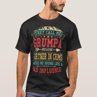 T-shirt Mens On M'Appelle Grand-Mère Partenaire De Crime P