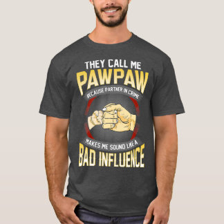 T-shirt Mens On M'Appelle Pawpaw Parce Que Partenaire Dans