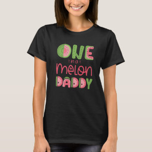 T-shirt Mens One In A Melon Daddy Cute Watermelon First Bi
