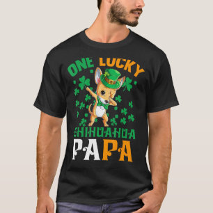 T-shirt Mens One Lucky Chien Papa Funny Chihuahua Papa St 