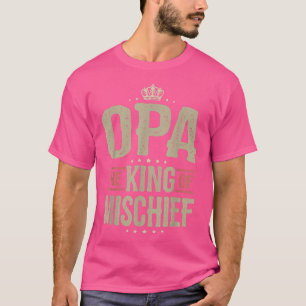 T-shirt Mens Opa Roi de Mischief pour les hommes Da des pè