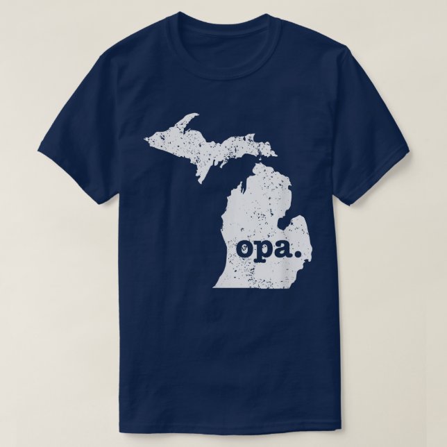 T-shirt Mens Opa T Michigan T Grand-père allemand T  (Design devant)
