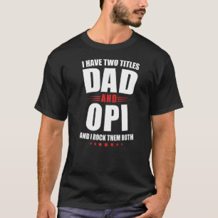 T-shirt Mens Opi J'Ai Deux Titres Papa Et Rock Les Deux