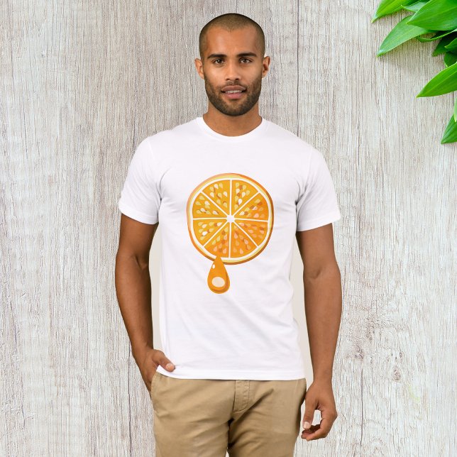 T-shirt Mens Orange frais (Créateur téléchargé)