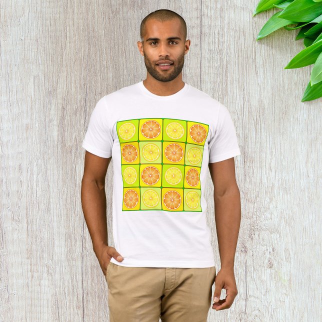 T-shirt Mens Oranges Et Citrons (Créateur téléchargé)