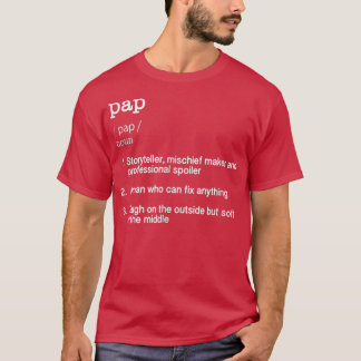 T-shirt Mens Pap Définition Funny Grand-père Grand-père No