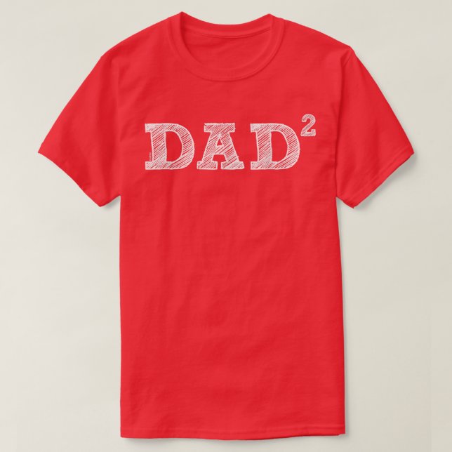 T-shirt Mens Papa2, Deux Enfants, Fête des pères, Père de  (Design devant)