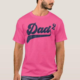 T-shirt Mens Papa2 Papa Cadeaux Carrés Père De Deux Papa 2