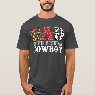 T-shirt Mens Papa 1st Premier jour de Birthday Cowboy West