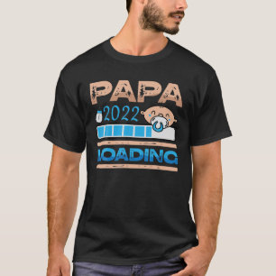 T-shirt Mens Papa 2022 Chargement Bientôt Être Papa Bébé G