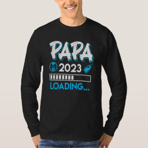 T-shirt Mens Papa 2023 Chargement Papa To Be Père 2023 1