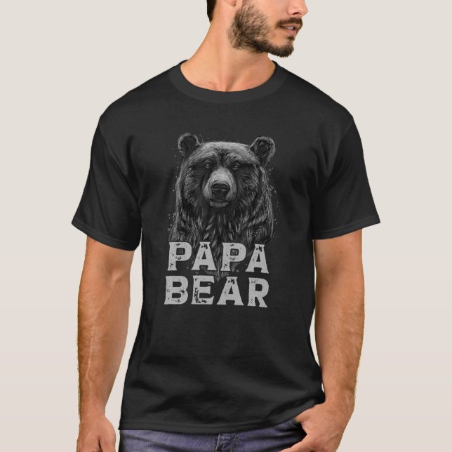 T-shirt Mens Papa Bear (Devant)