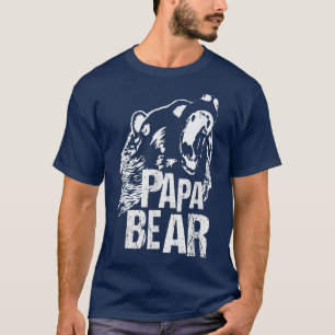 T-shirt Mens Papa Bear Best Papa Fête des pères Père