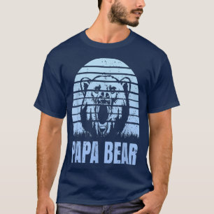 T-shirt Mens Papa Bear  Father Day Quote, Saying 