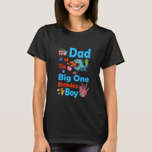 T-shirt Mens Papa Cite Papa Du Big One Birthday Boy Fis