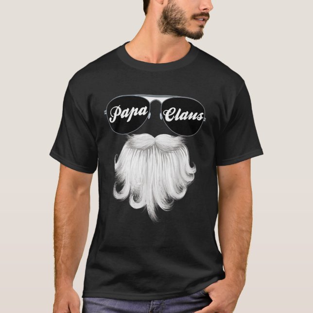 T-shirt Mens PAPA CLAUS Fundy Grand-père Papa Grand-père M (Devant)