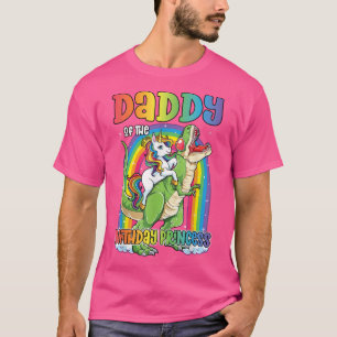 T-shirt Mens papa de l'anniversaire Princesse Anniversaire