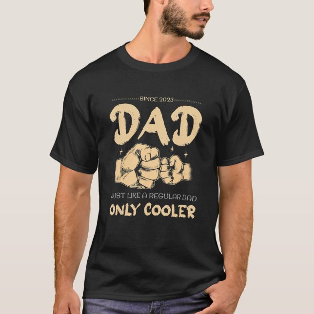 T-shirt Mens Papa depuis 2023 - Comme un papa ordinaire, s (Devant)