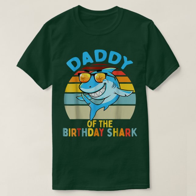 T-shirt Mens Papa Du Requin Anniversaire Papa Correspondan (Design devant)