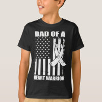 Mens Papa D'Un Guerrier Du Coeur Chercheurs De Mal