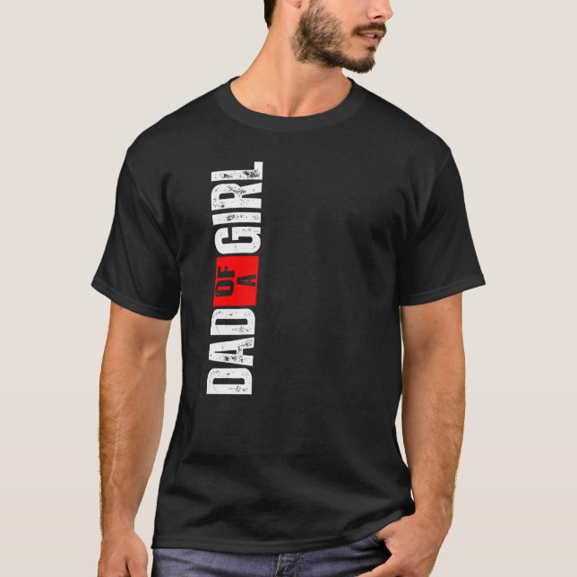 T-shirt Mens Papa D'Une Fille 1 (Devant)