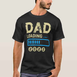 T-shirt Mens Papa Est 2022 Chargement Futur Nouveau Papa B