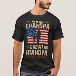 T-shirt Mens Papa Grand Papy Grand Papy Rien Ne Me Fait Pe