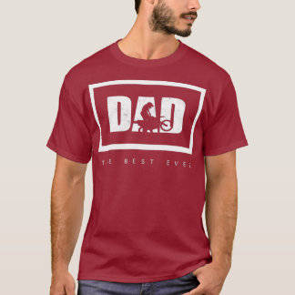 T-shirt Mens Papa Le Meilleur Motocross Papa Jamais Vélo D