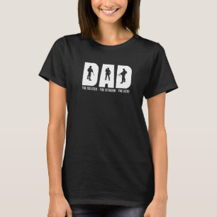 T-shirt Mens Papa Le Solider Le Vétérinaire Le Héros Papa