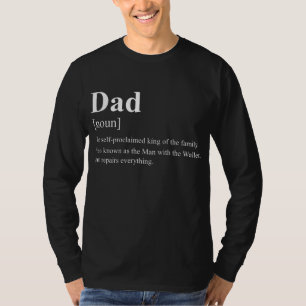 T-shirt Mens Papa (nom) le roi autoproclamé Père