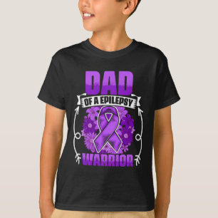 T-shirt Mens Papa Of Epilepsy Warrior Epilepsy Survivor Ep