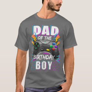 T-shirt Mens Papa of the Birthday Boy Matching Video Gamer