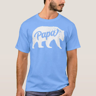 T-shirt Mens Papa Ours Croustillant Aimable Forte Mignonne