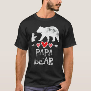 T-shirt Mens Papa Ours Fête des pères Amusants Un Cube Enf