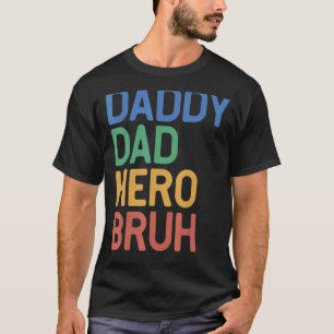 T-shirt Mens papa papa Hero Bru