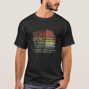 T-shirt Mens Papa Patron Tout Savoir Rétro Noël Gran