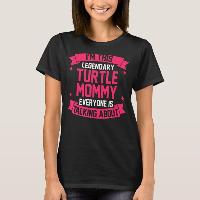 T-shirt Mens Papa Père Turtle (Devant)