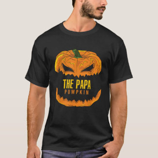 T-shirt Mens Papa Pumkin Family Group Halloween